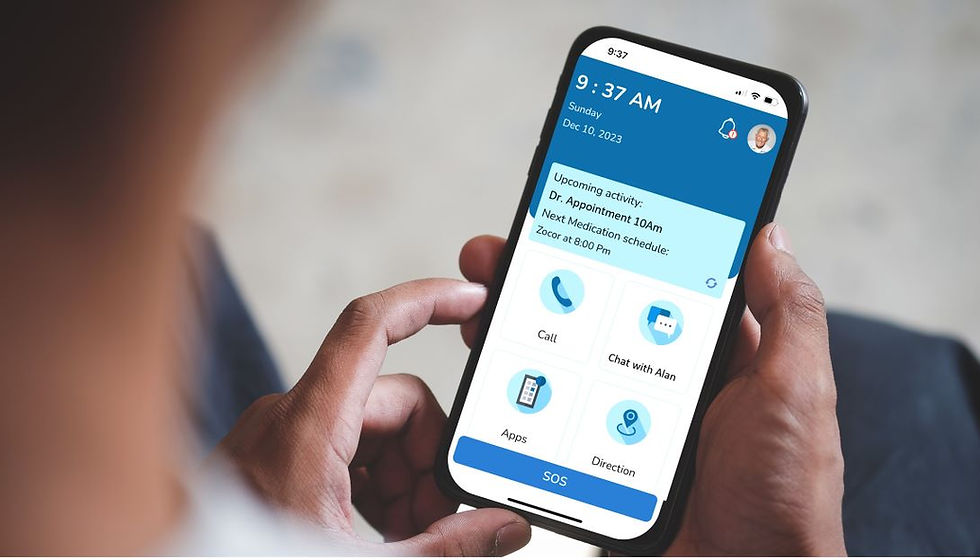 Man using SimpliTend app