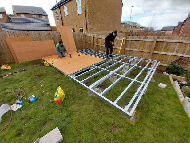 Our Base being levelled and built