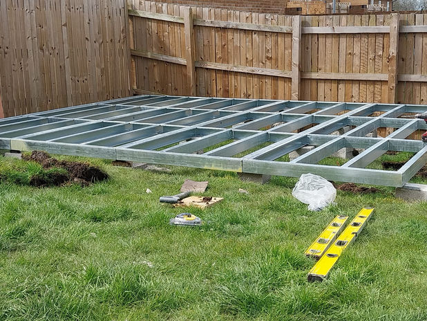 Our Base being levelled and built