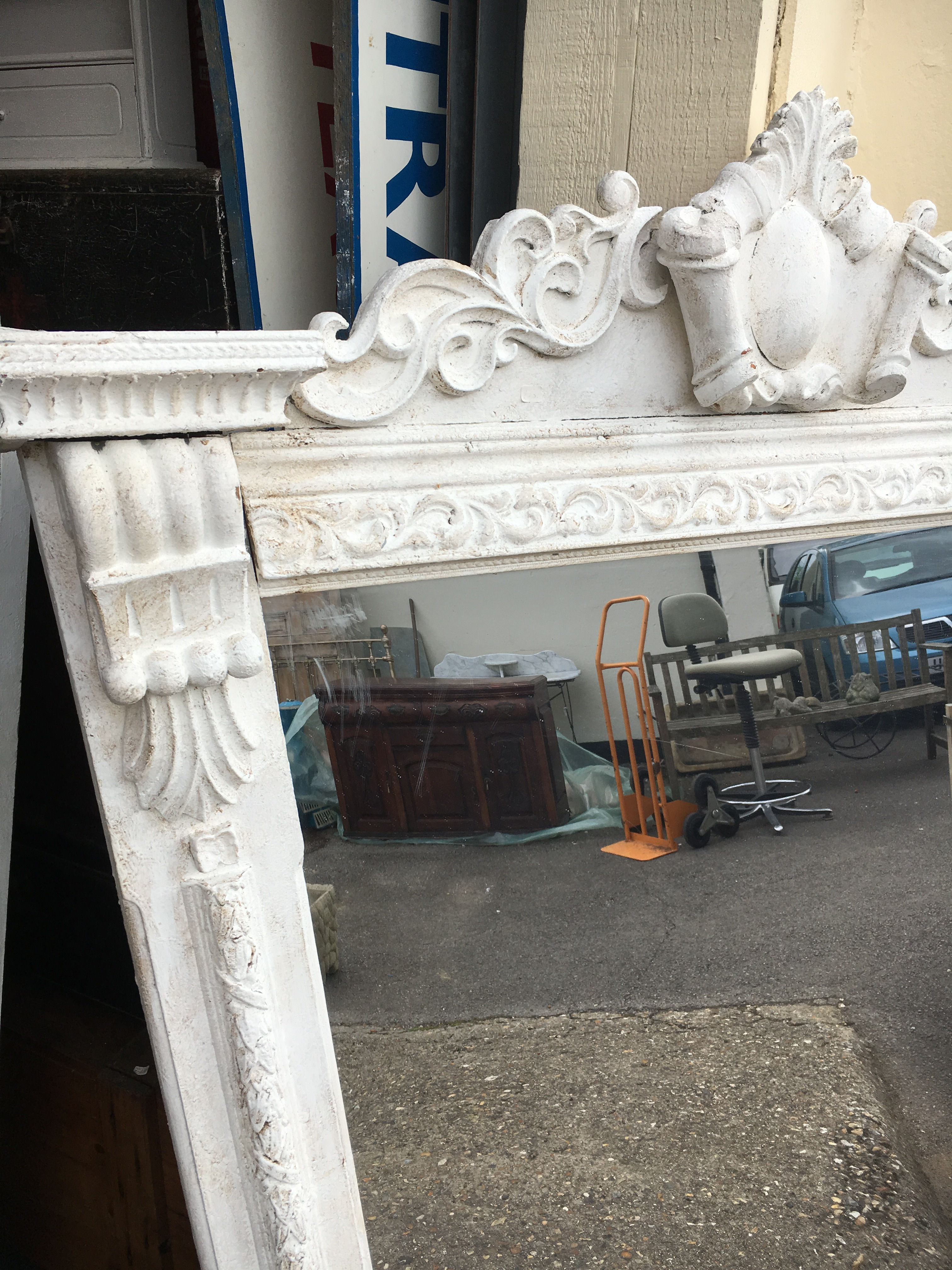 Large Shabby Chic Mirror for Gardens, front rooms, hallways and more