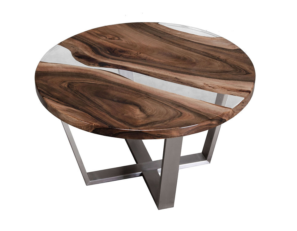 Miniature : Table basse de luxe FERRO - noyer lumineux