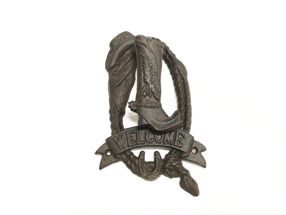 Thumbnail: Cast Iron Boot Door Knocker (180-0026)