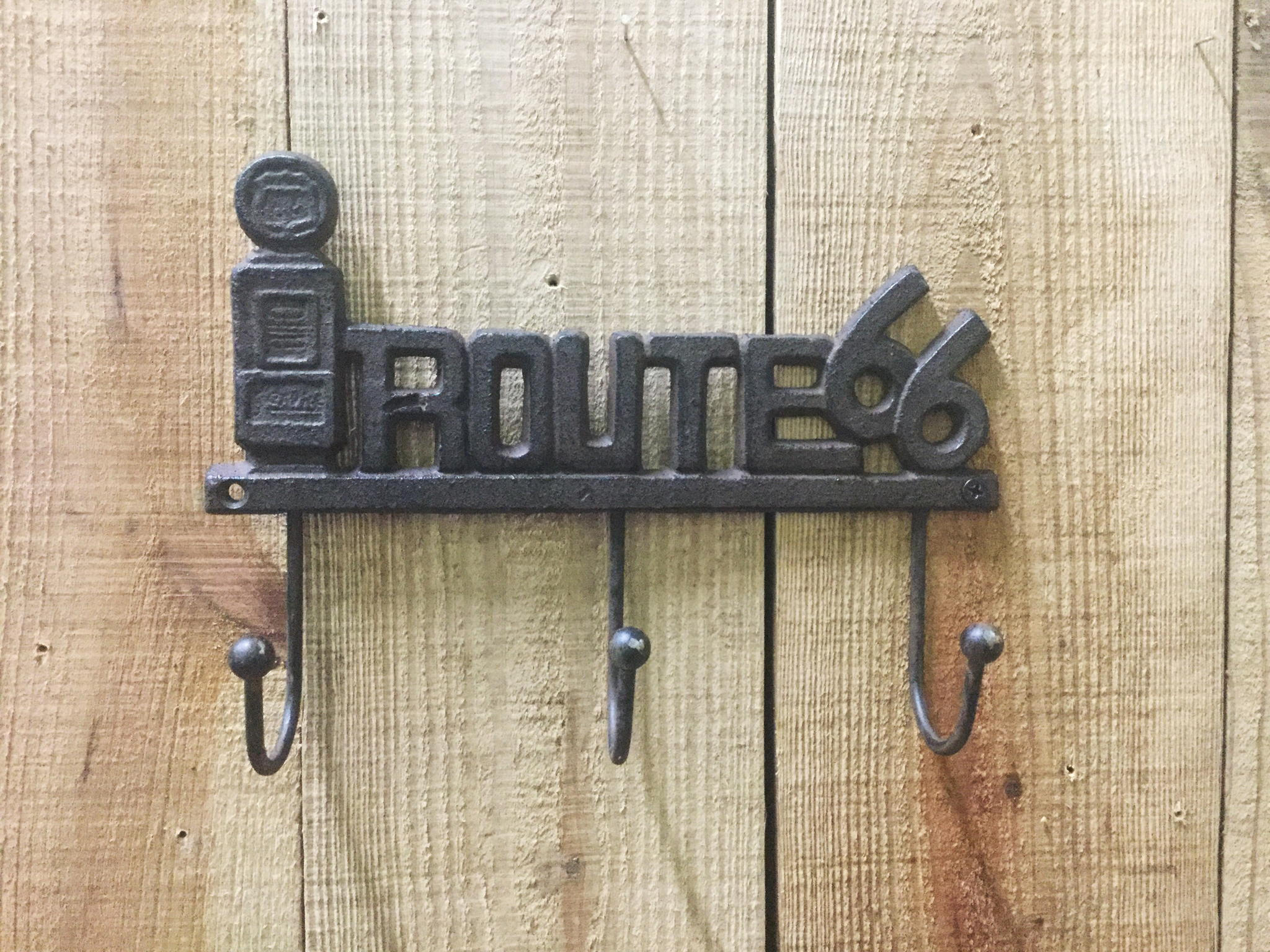 Cast Iron Route 66 Pump Coat Hook 