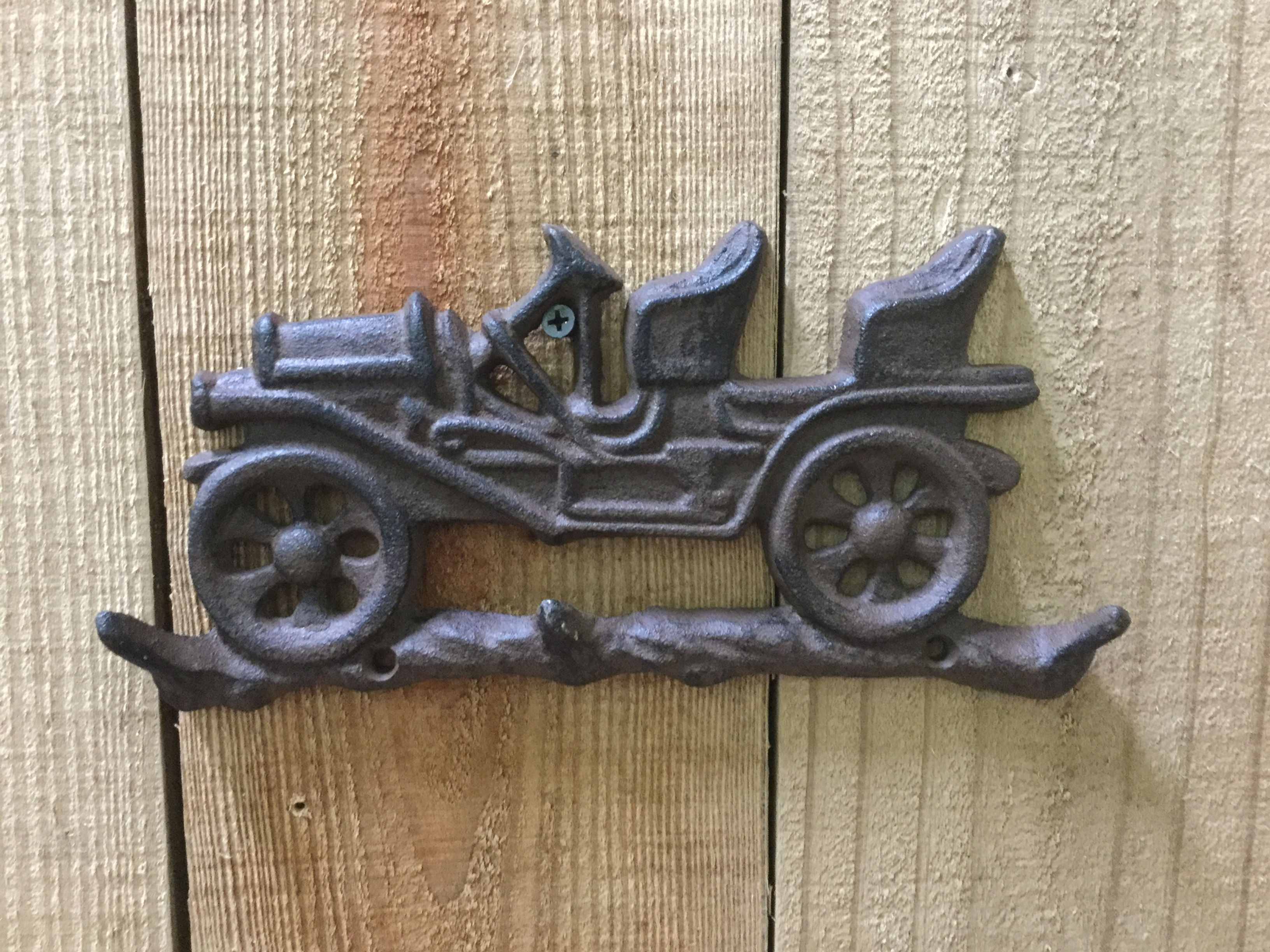 Cast Iron Vintage Car Key Hook (180-0036)