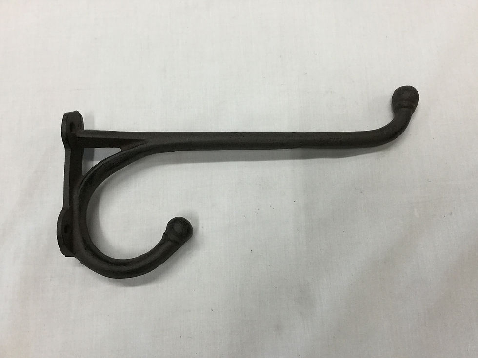 Thumbnail: Large cast iron Harness Hook set of 2 (1184-0578)