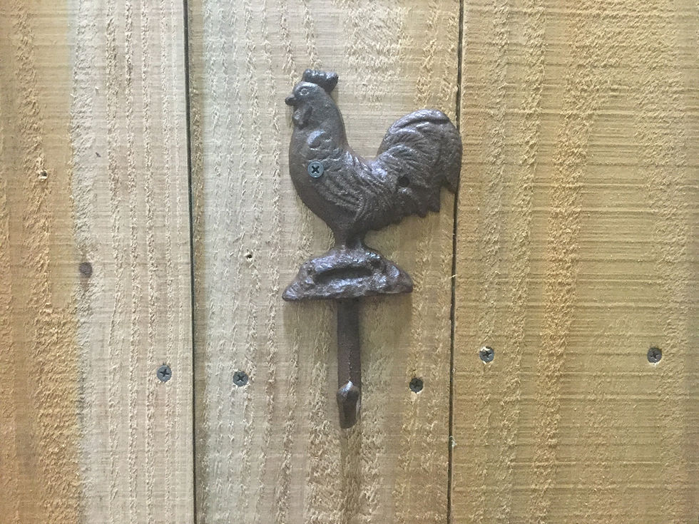 Thumbnail: Rooster Coat Hook Cast Iron (182-2029)