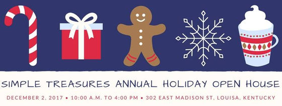 Holiday Open House at Simple Treasures this Saturday