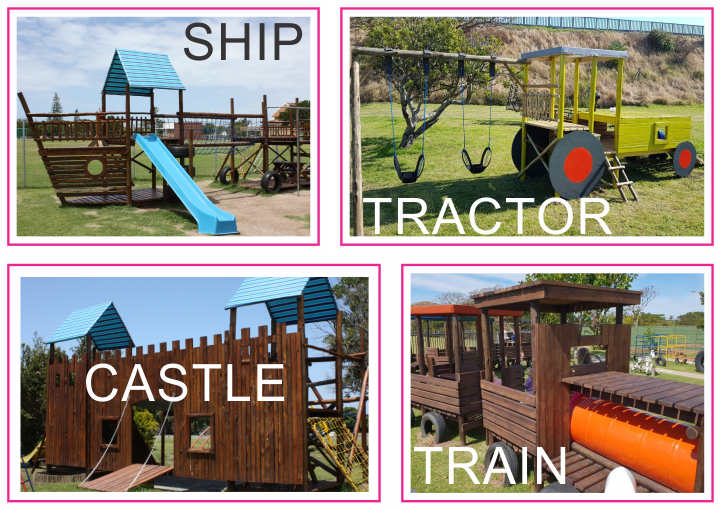 Rustics Jungle Gyms encourage imaginative play