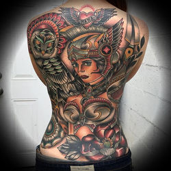 Kate’s backpiece is fully done..to say she is is a tough person is an understatement..we completed t