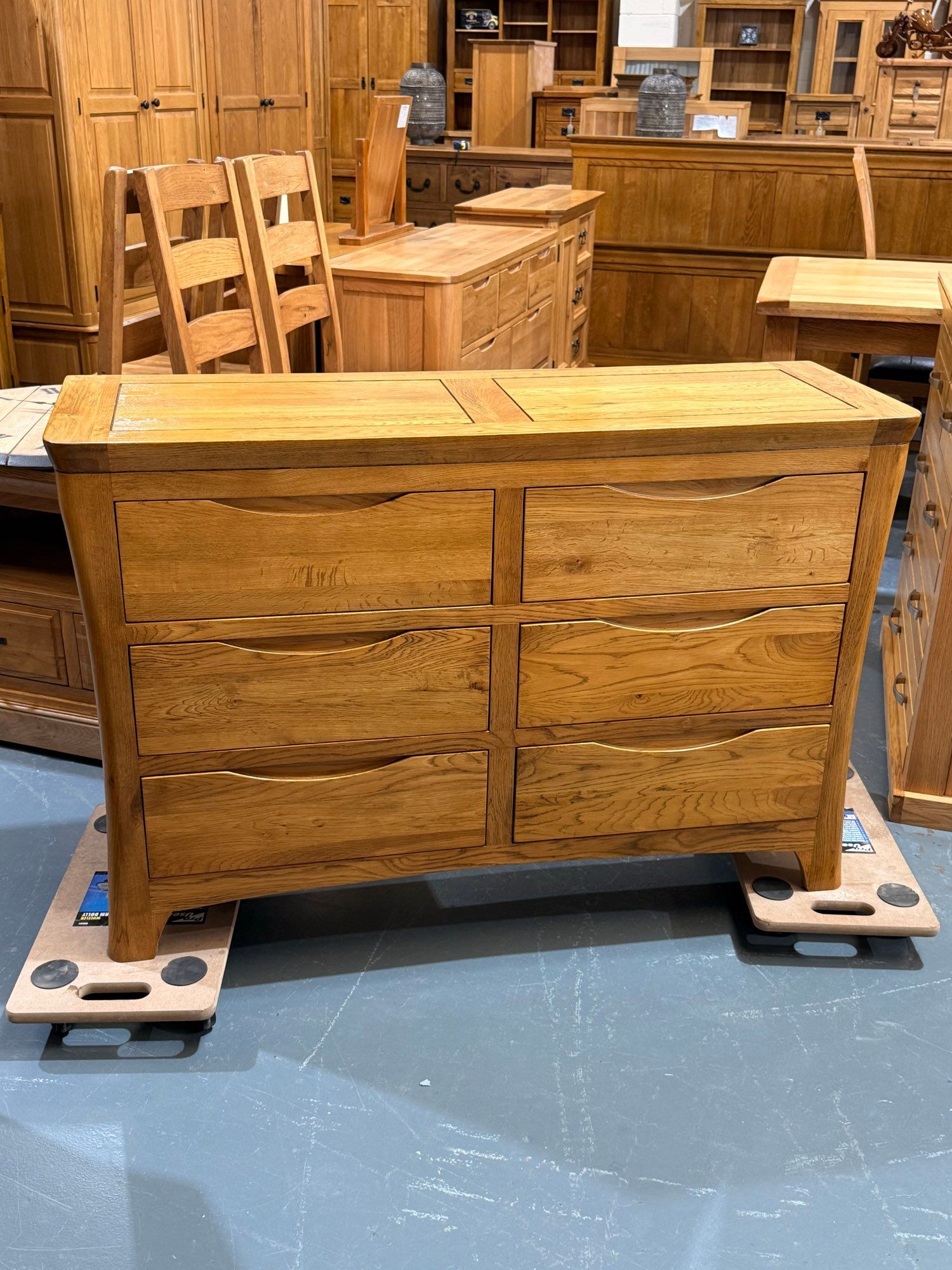 Orrick 6 Drawer Rustic Oak Chest