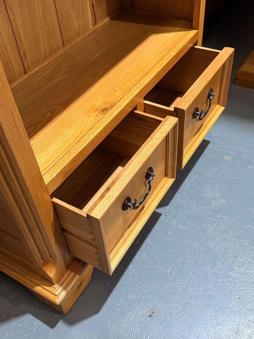Thumbnail: Fabulous Solid Oak Tall Shelf Unit