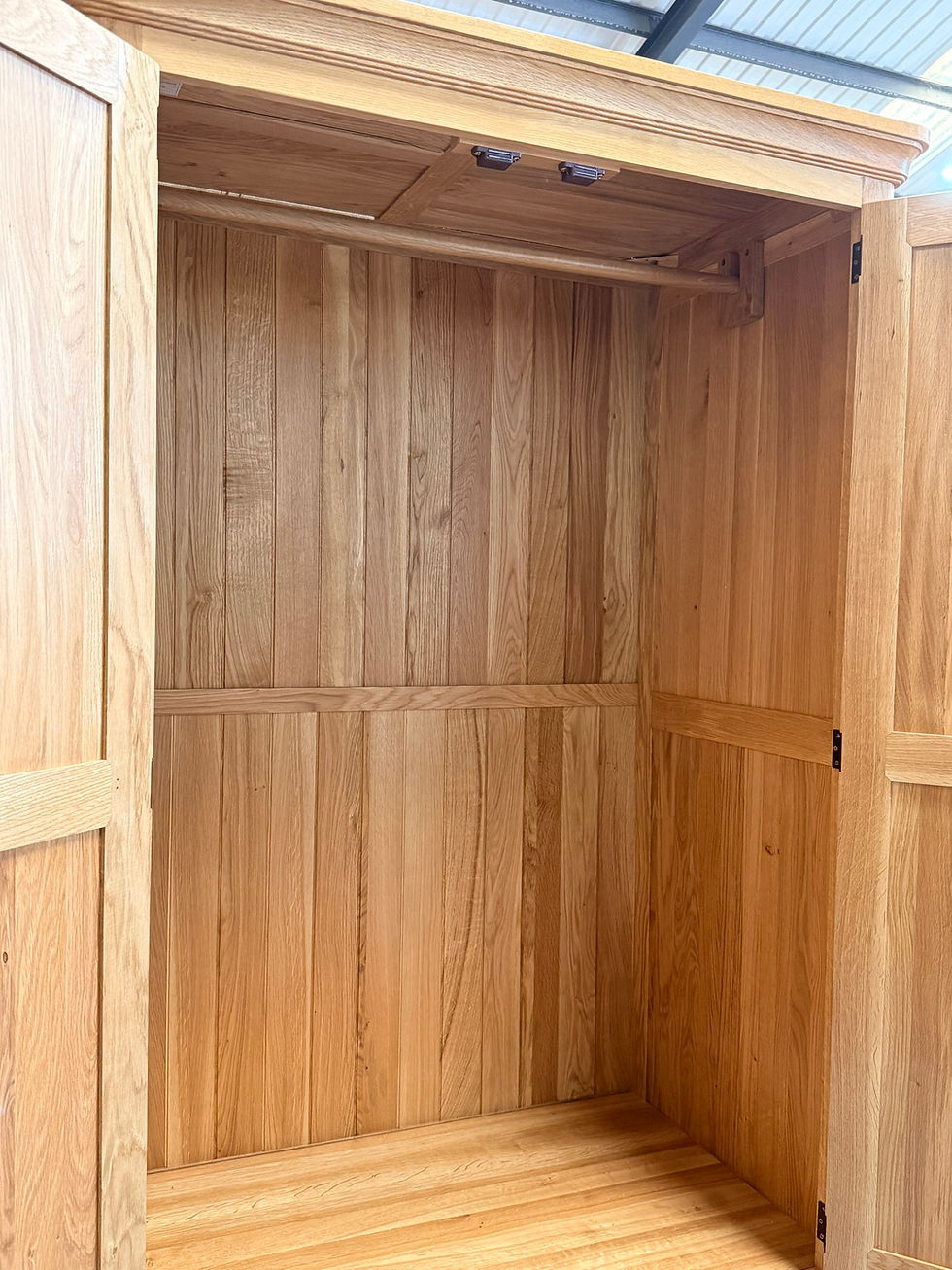 Thumbnail: Canterbury Double Natural Oak Wardrobe 