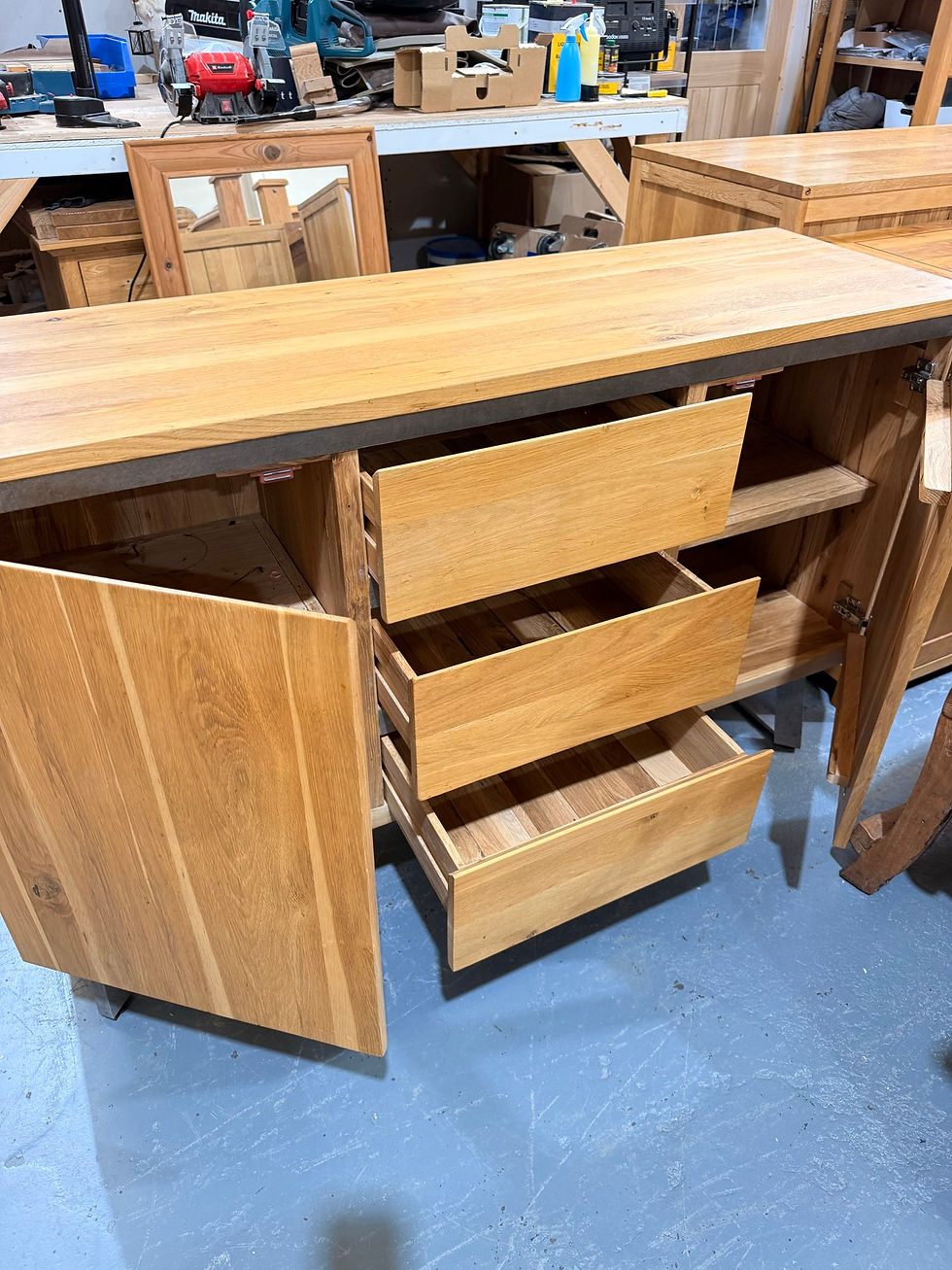 Thumbnail: Solid Natural Oak Sideboard