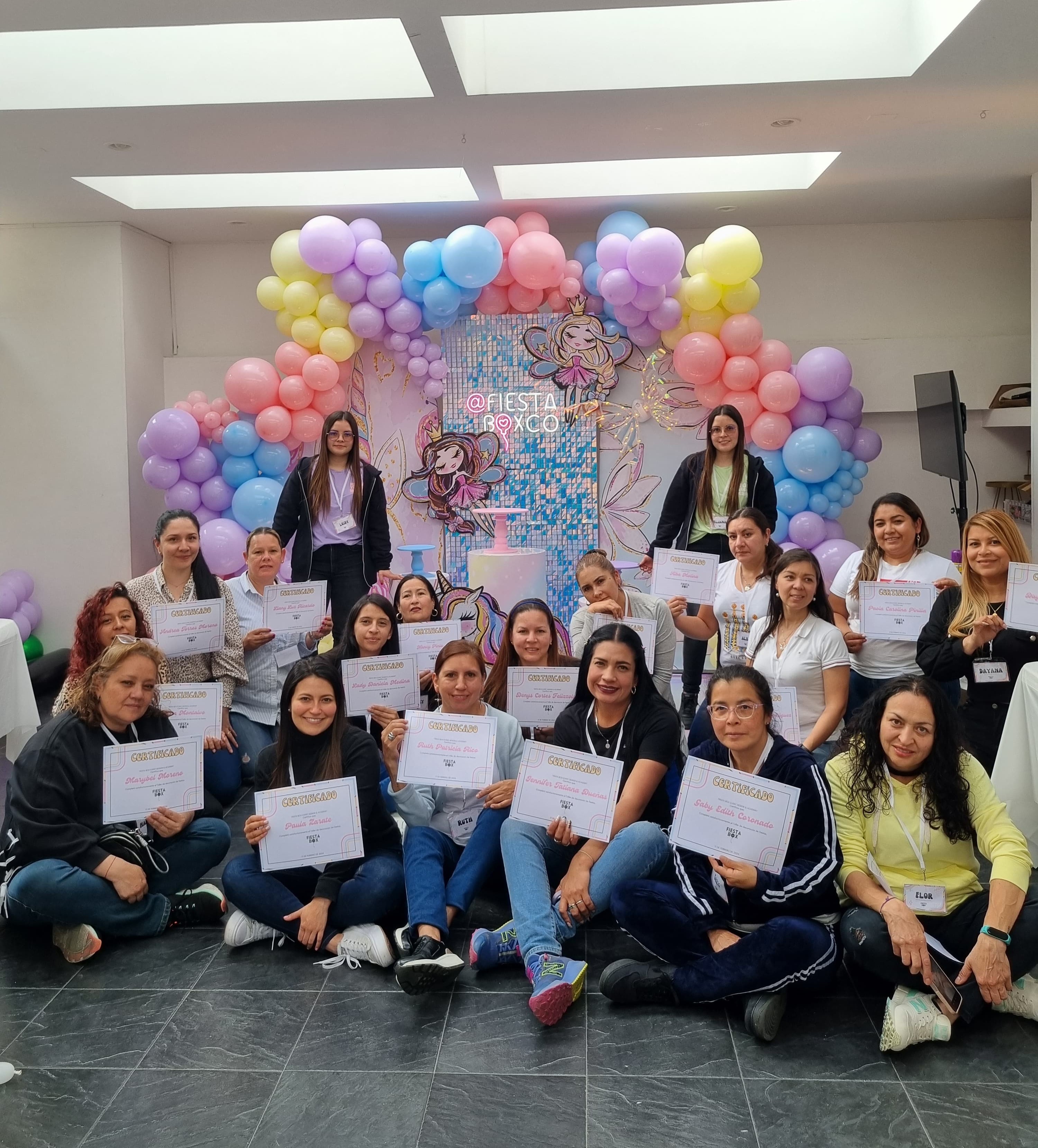 Estudiantes en la Master Class de Fiesta Box