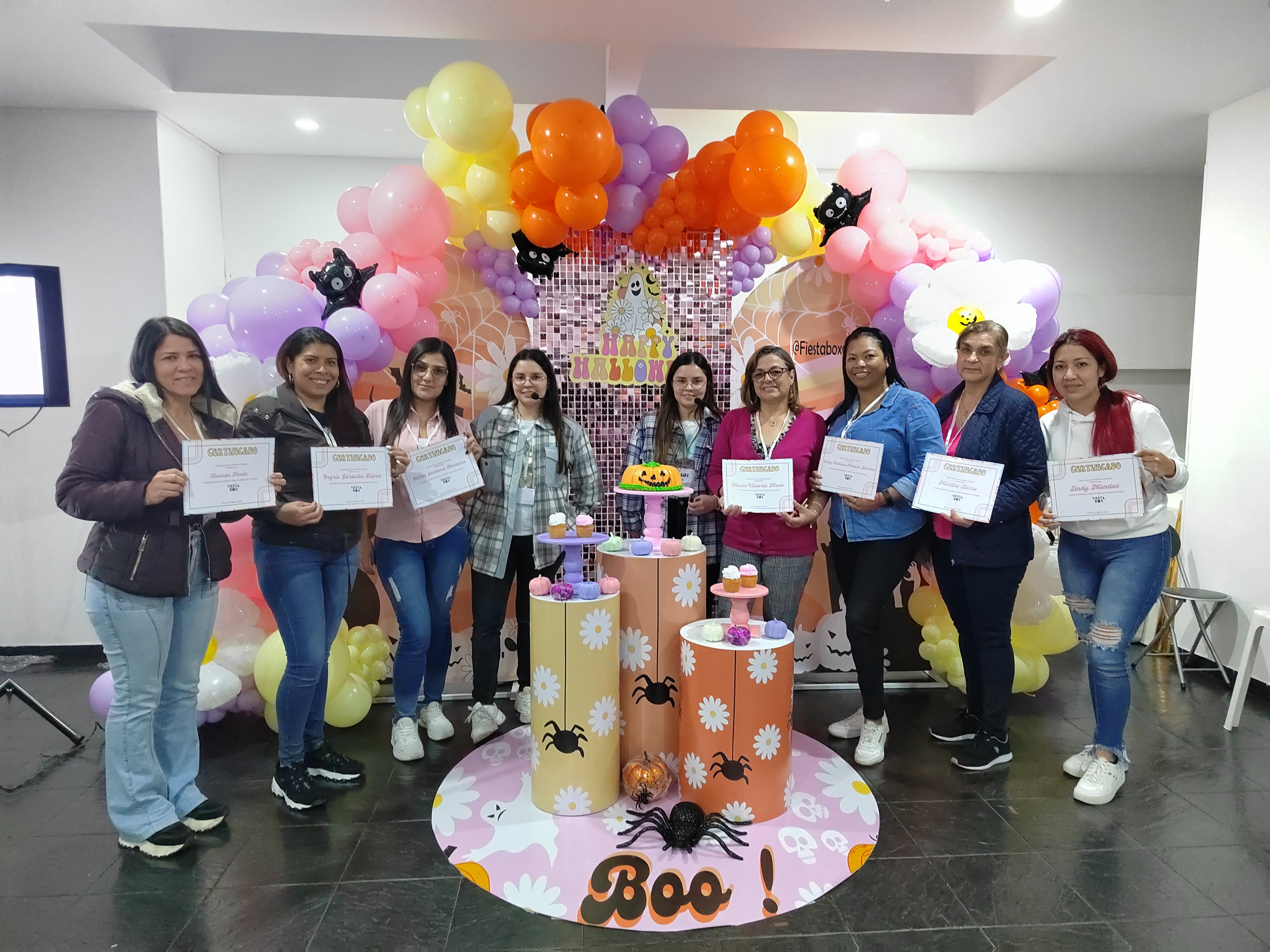 Decoración práctica en la Master Class de Fiesta Box