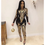 Thumbnail: Sexy Gold Sequin Jumpsuit Women Overalls Glitter Bandage Jumpsuit 