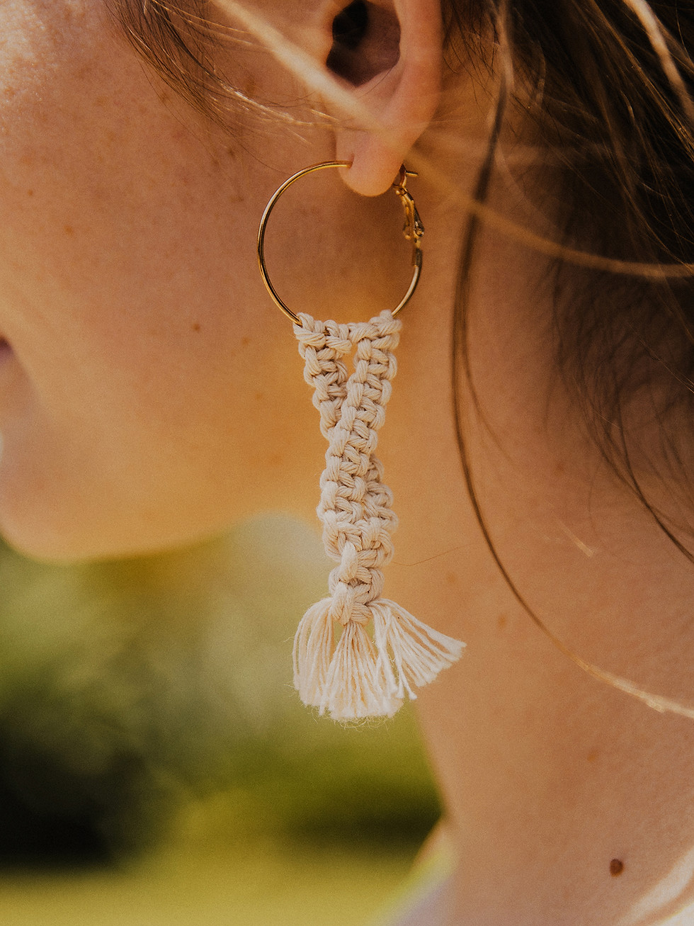 Thumbnail: Infinity Macrame Earrings