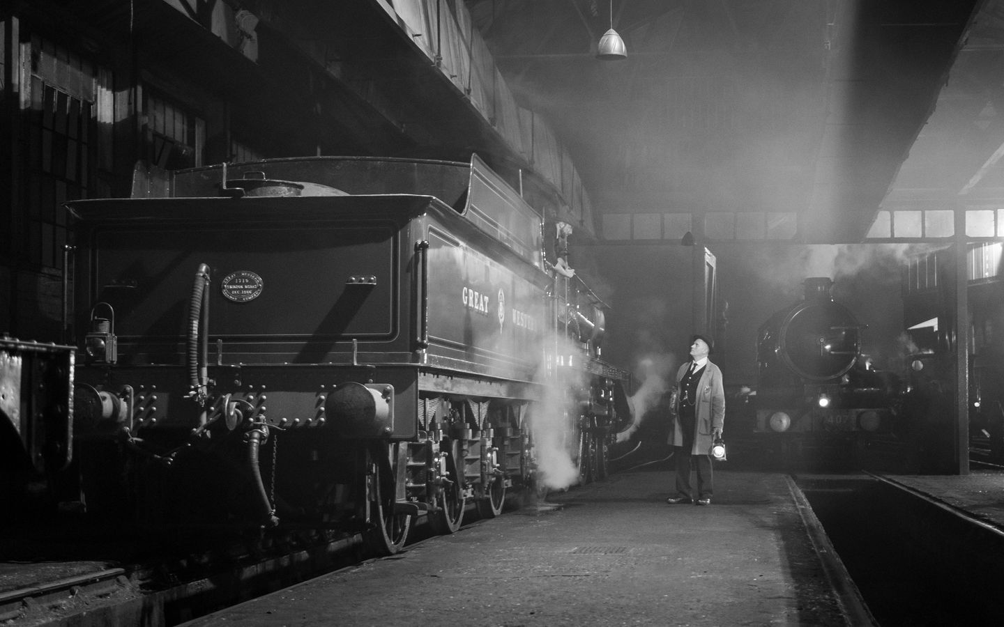 2999 'Lady of legend' inside the shed at the Didcot Railway Centre