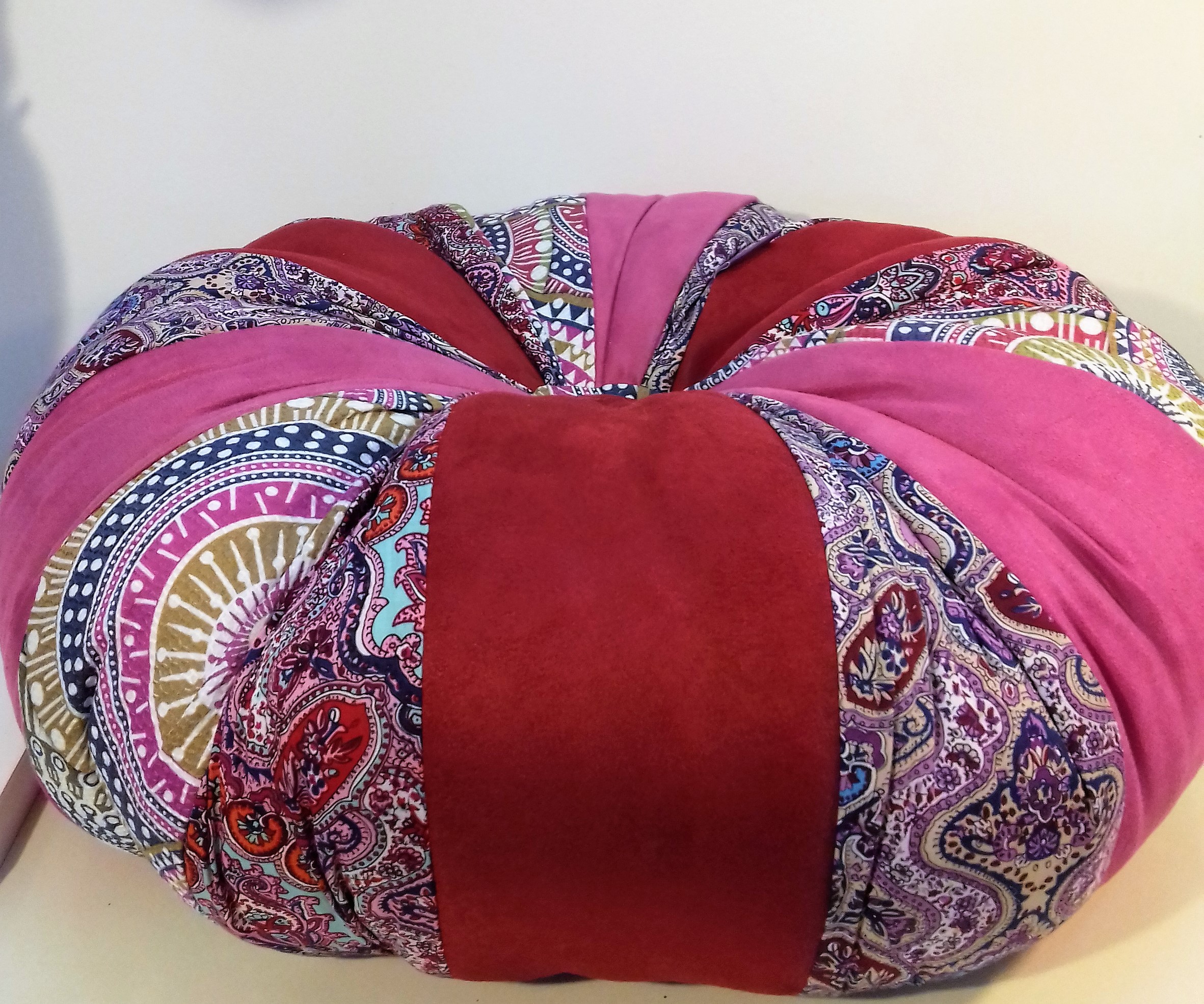 Large pumpkin floor cushion