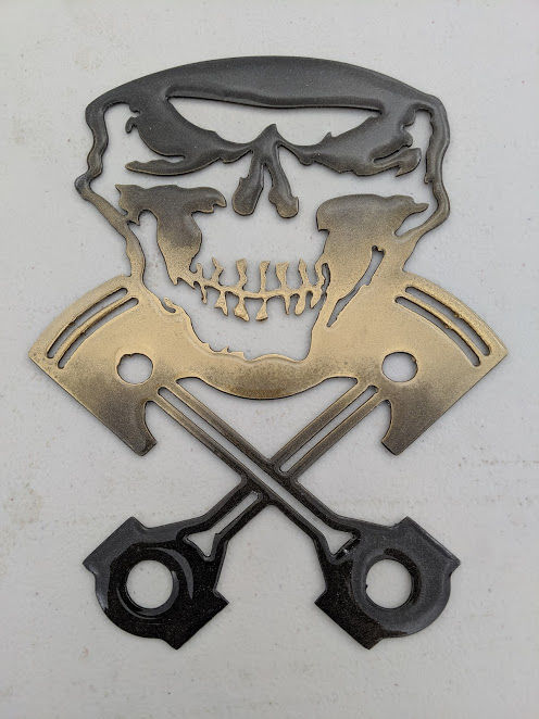 Thumbnail: Skull with Crossed Pistons