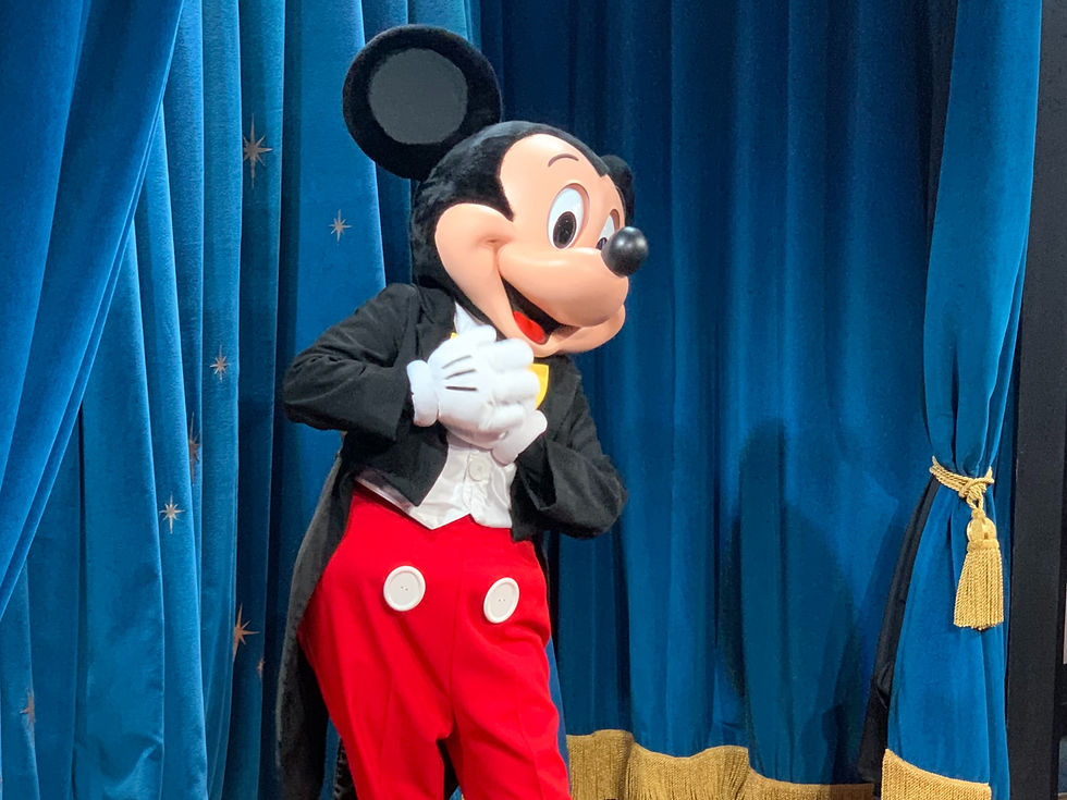 Mickey at Epcot in Walt Disney World