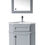 Thumbnail: Hampton Grey 27" Corner Vanity with Medicine Cabinet