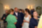 Bride with wedding guests