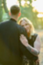 sunset hug