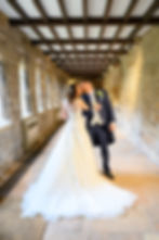 Newstead Abbey wedding kiss