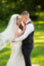 Bridal couple laughing together at Eastwood Hall Wedding Venue in Nottinghamshire