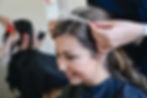 Bride having a tiara fitted