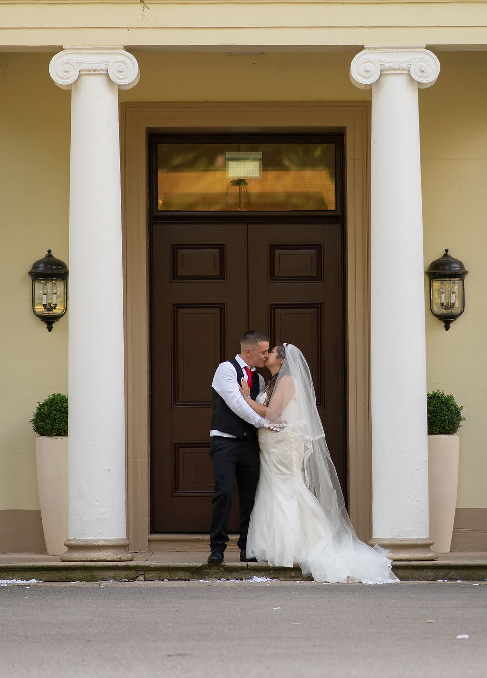 Couple photographed by Eastwood Hall Wedding Photographer