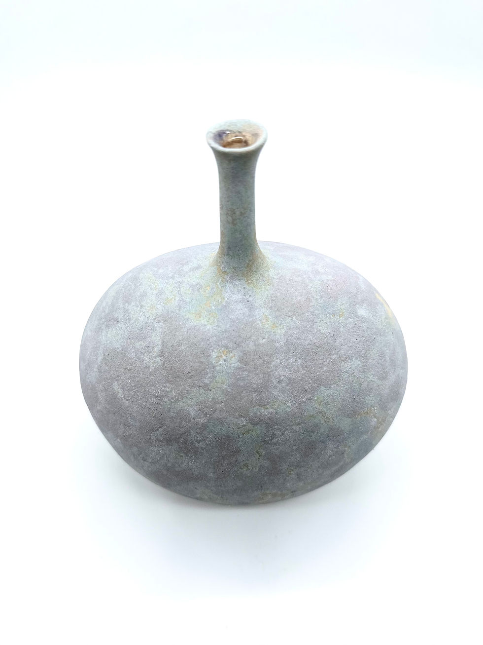Thumbnail: Gray ceramic vase against white background, Memory Vessel 0033. Art piece Levent Marali.