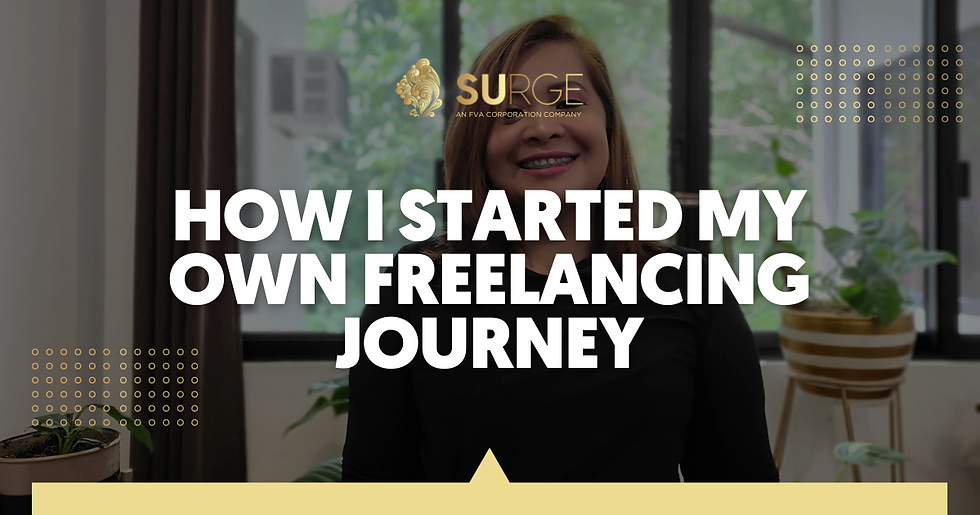 The CEO of Surge Digital Agency's testimonial on how she started her Freelancing Journey