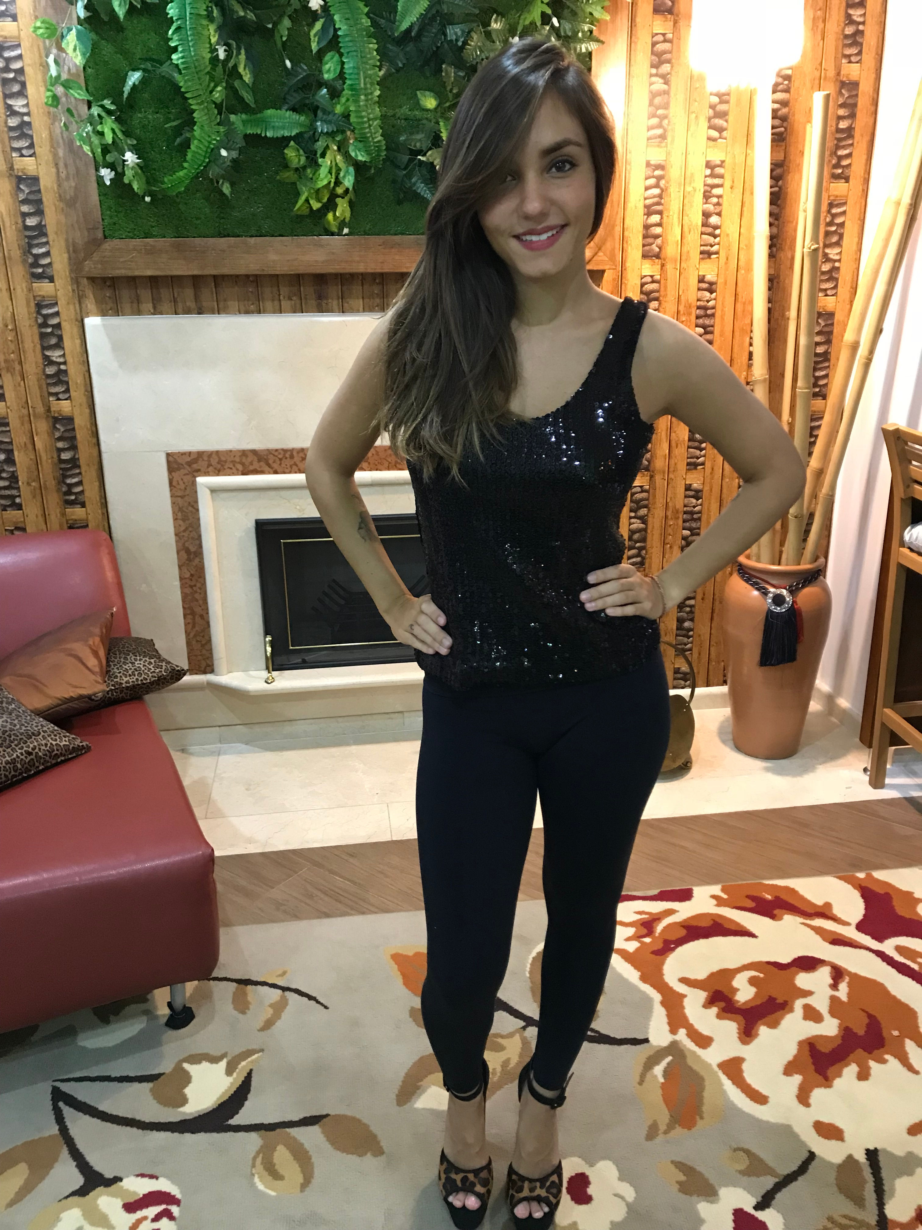 Regata de Paetê Preto