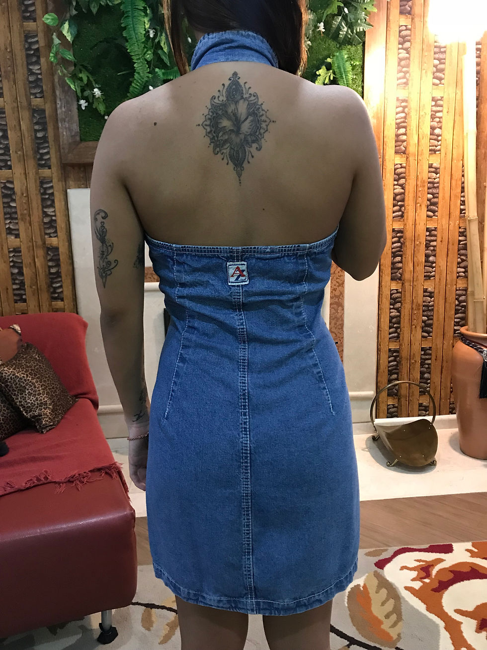 Miniatura: Vestido Jeans Frente Unica