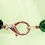 Thumbnail: Green Austrian Vintage Glass Necklace