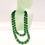Thumbnail: Green Austrian Vintage Glass Necklace