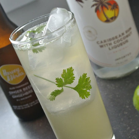Coconut, Ginger & Cilantro Cocktail
