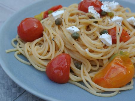 Cherry Tomato & Caper Spaghetti