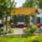 Custom pergola and gazebo installation by Foxscapes, enhancing patios and backyards in Lansing and surrounding areas