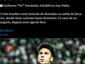 Pol Fernández deixa o Boca Juniors e se junta ao gigante do Brasileirão, São Paulo