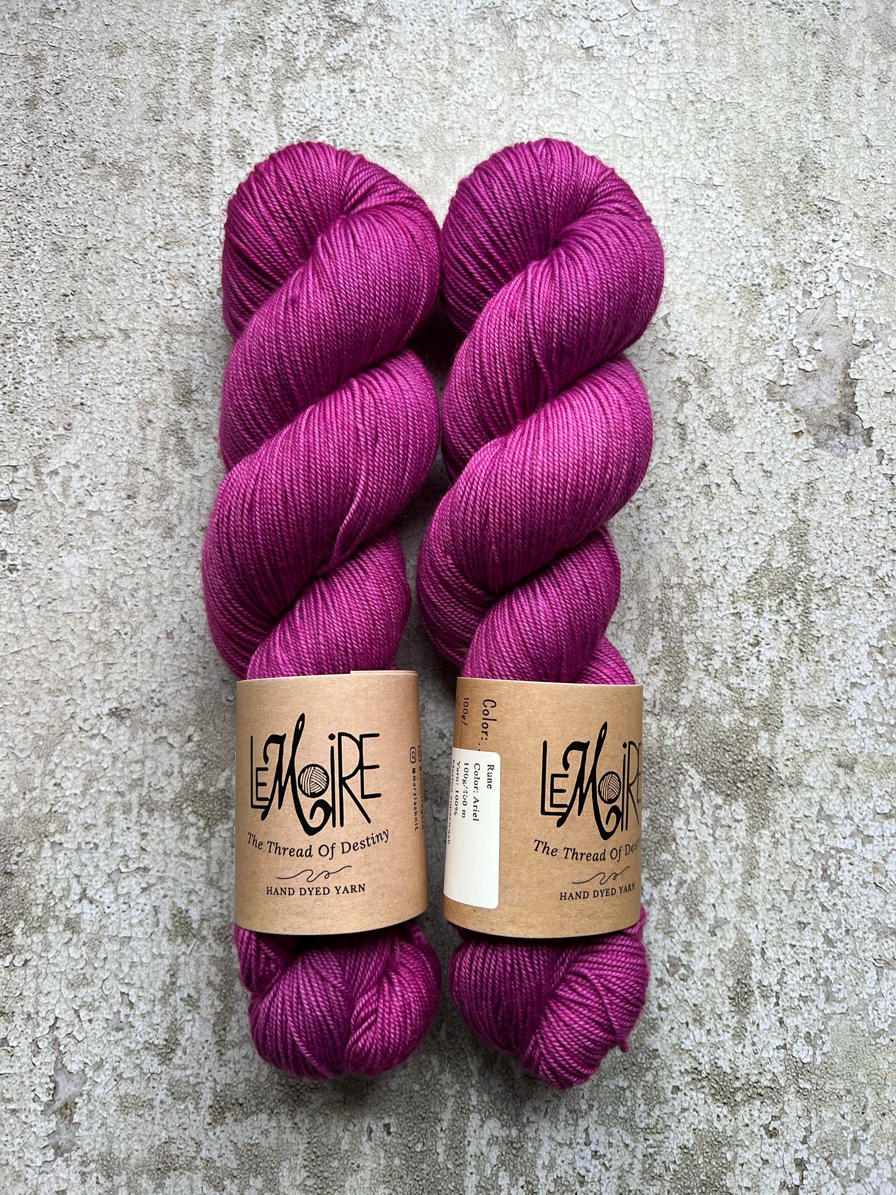 gomitolo ciclamino Ariel