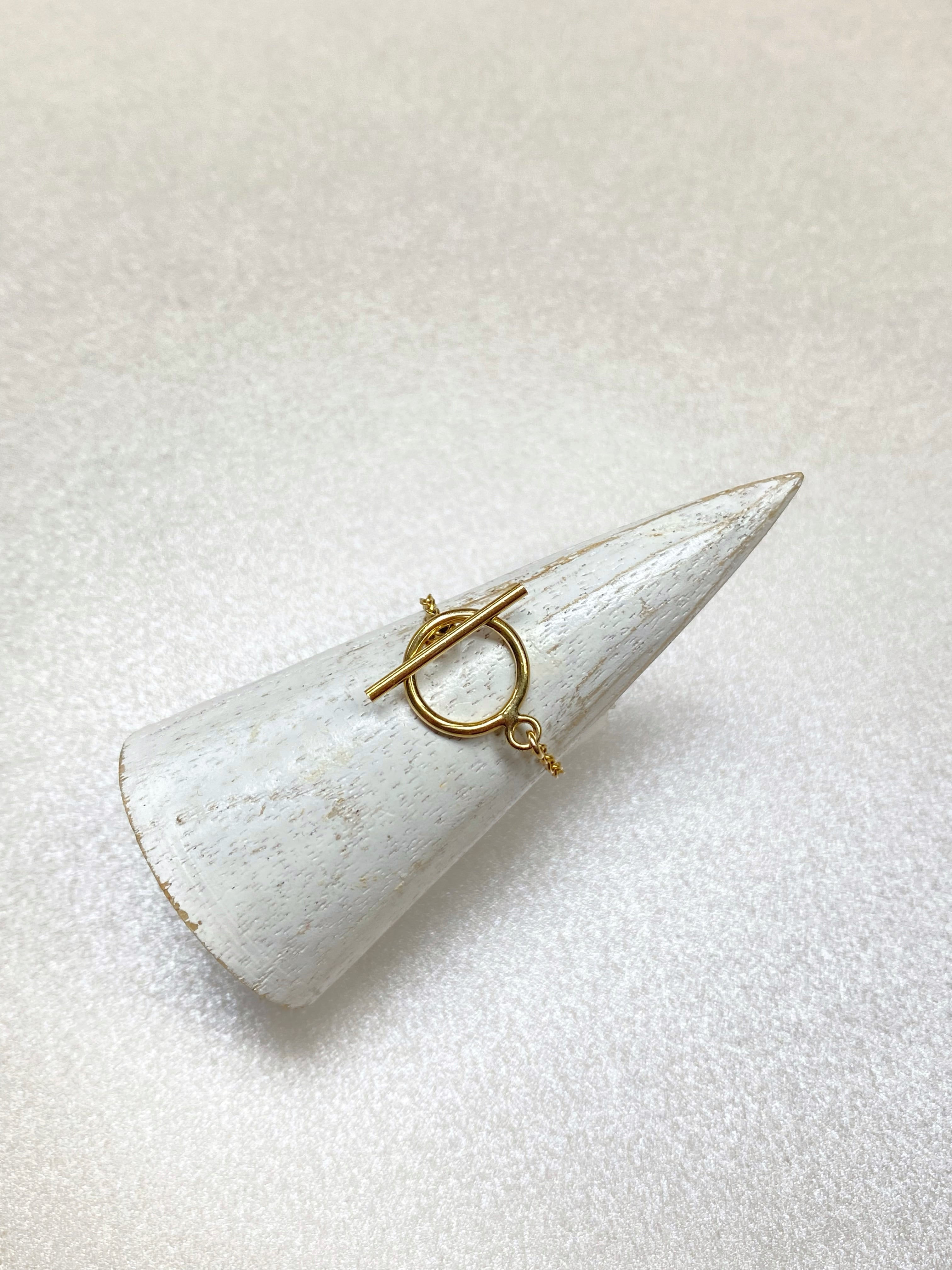 bague VERENA fermoir T gold filled