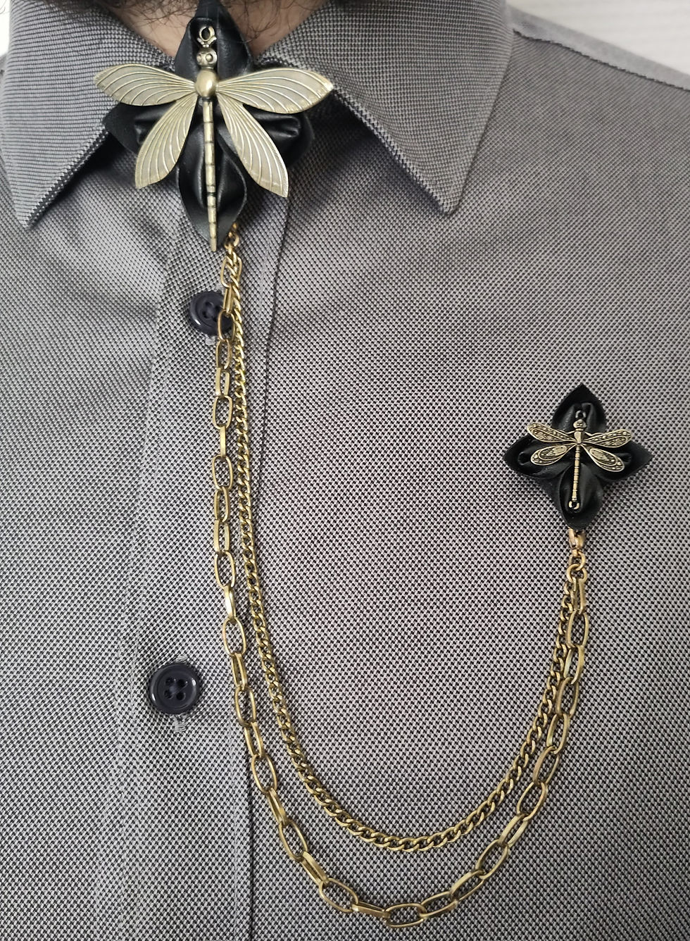 Combiné broches Dragonfly asymétrique