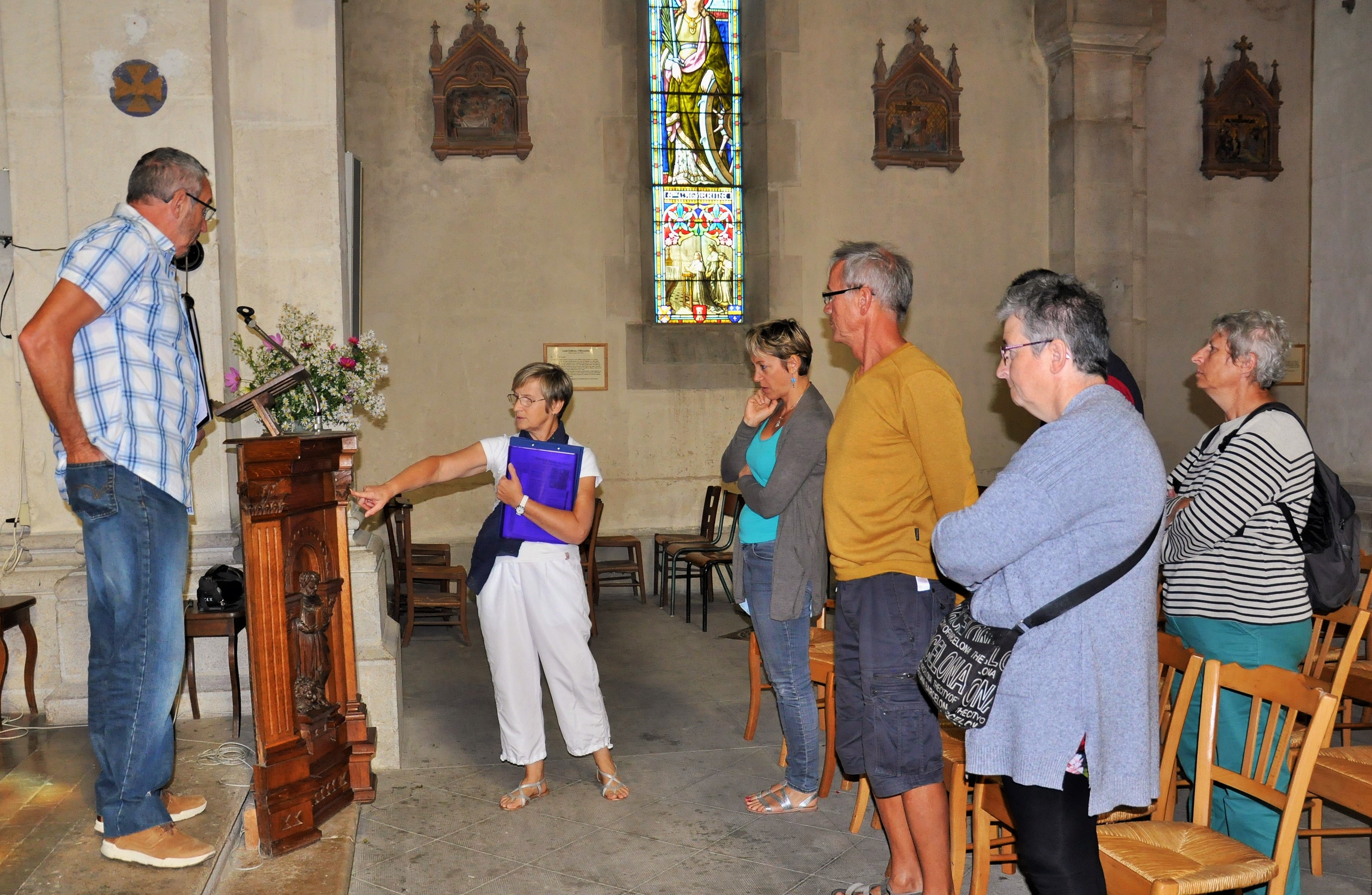 visite de l'intérieur de l'église