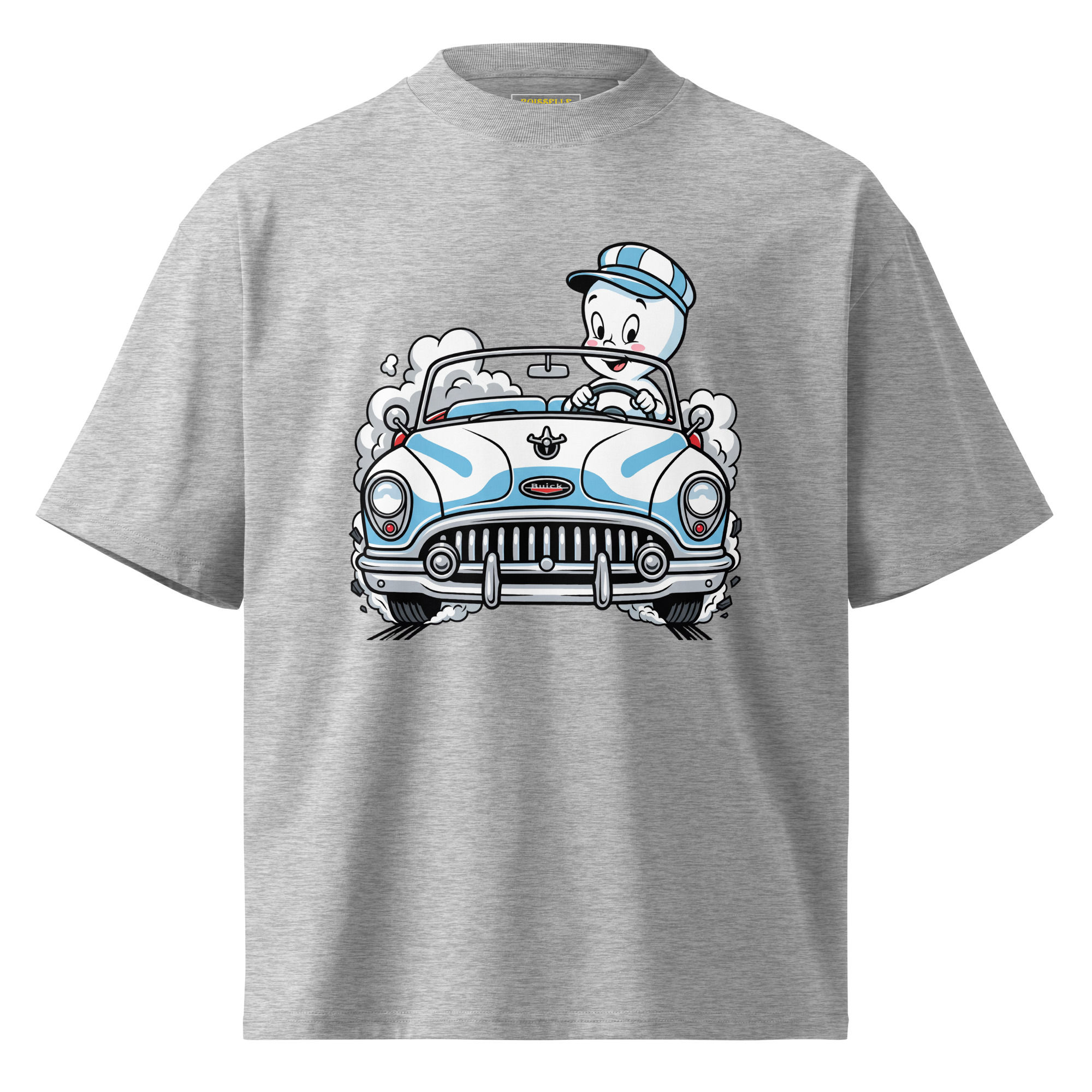 Unisex "Casp3r on the tree" Oversized High Neck Tee