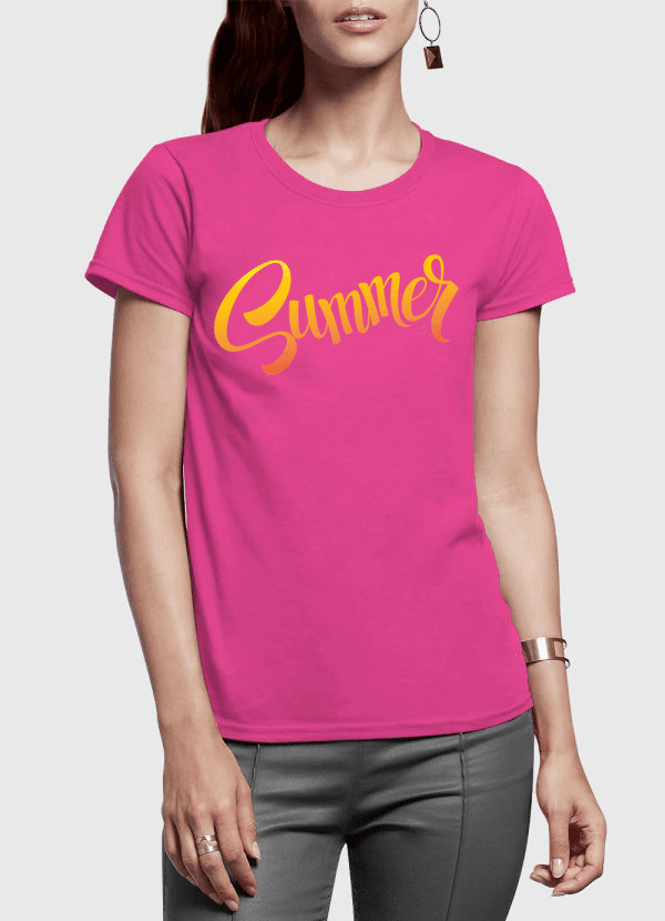 Pikkukuva: Summer Half Sleeves Women T-Shirt