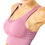 Thumbnail: Mesh Seamless Bra With Cutouts - Pink