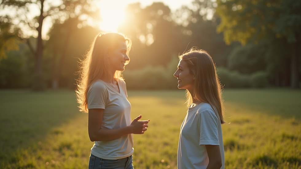 Close-up view of a serene landscape with a calm lake and trees